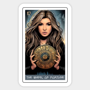 the wheel of fortune - house of anubis tarot card Sticker